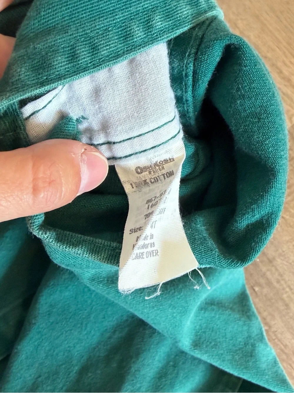 Oshkosh Vintage Green Hokey Overalls Size 4 Toddler Paper Tag Adjustable